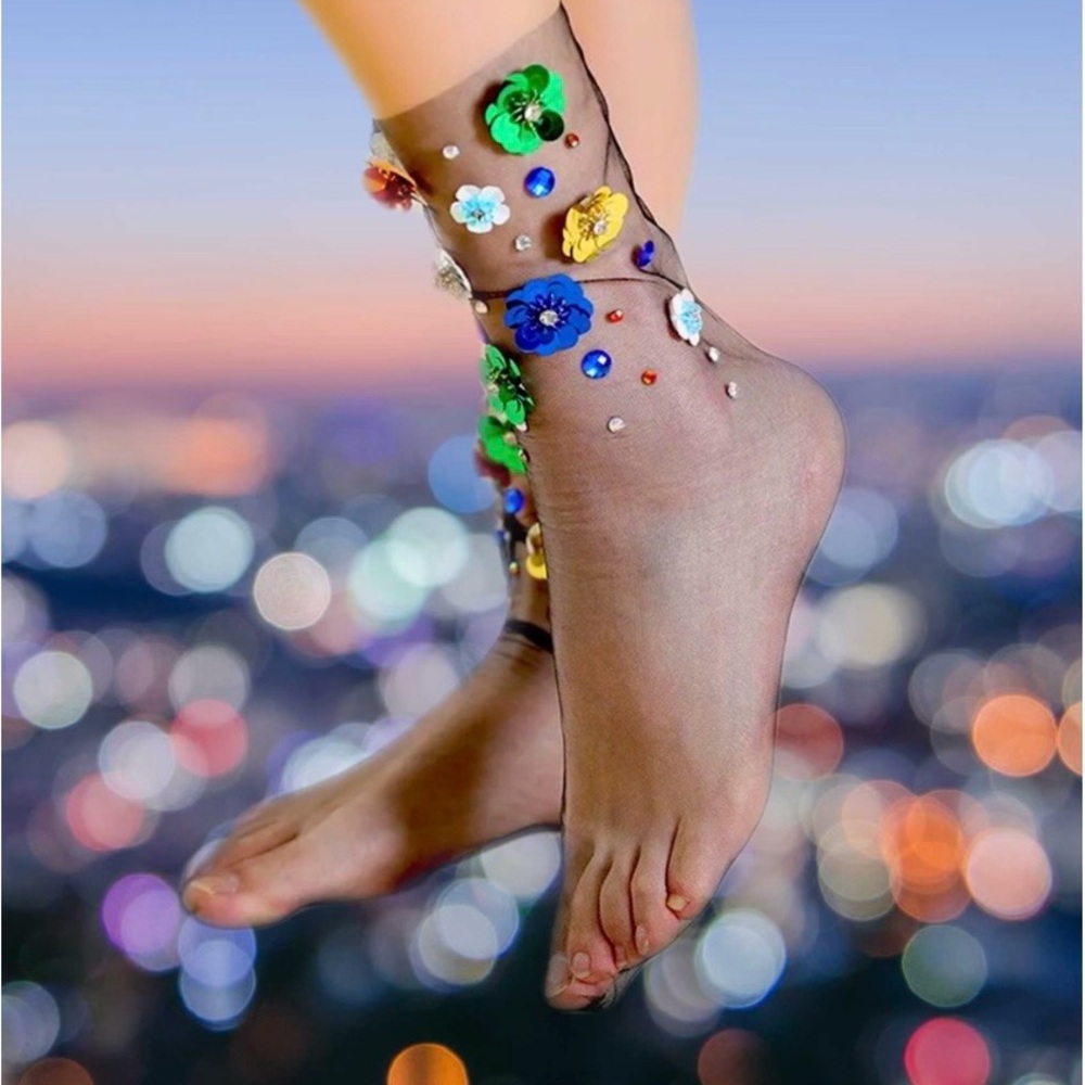 Sequin Tulle - Socks